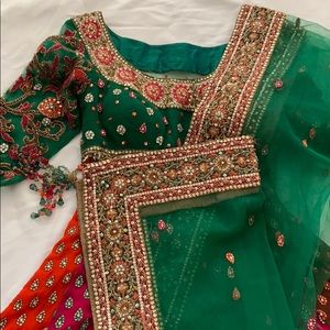 Indian Pakistani Multicolored Anarkali Suit